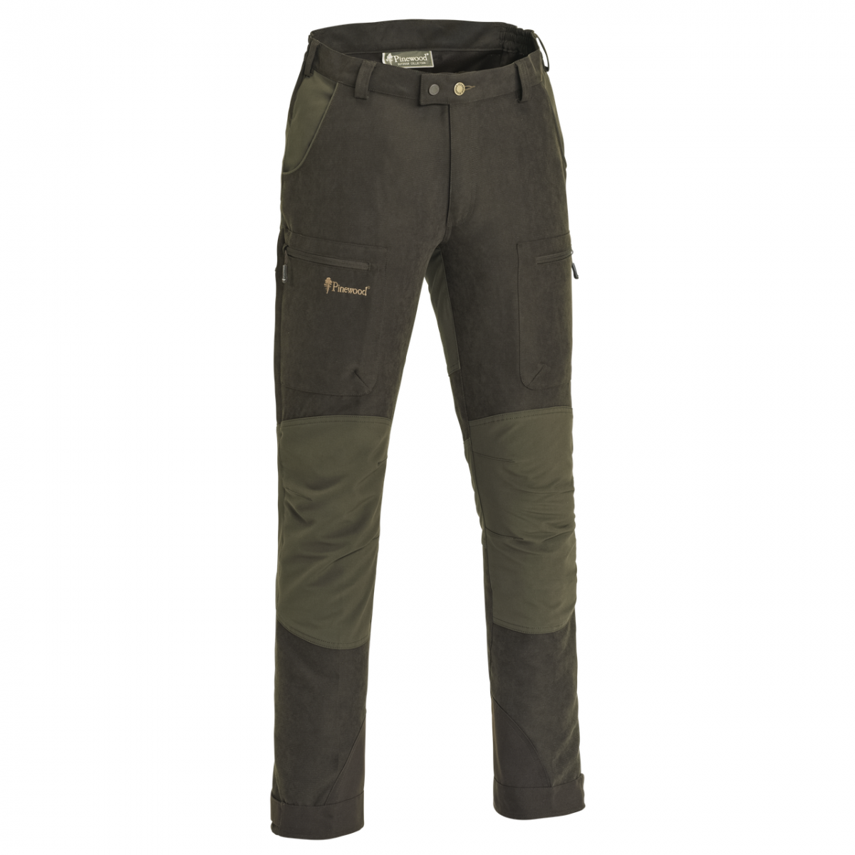 5986 244 1 Pinewood Trousers Caribou Hunt Extreme Suede Brown Dark Olive