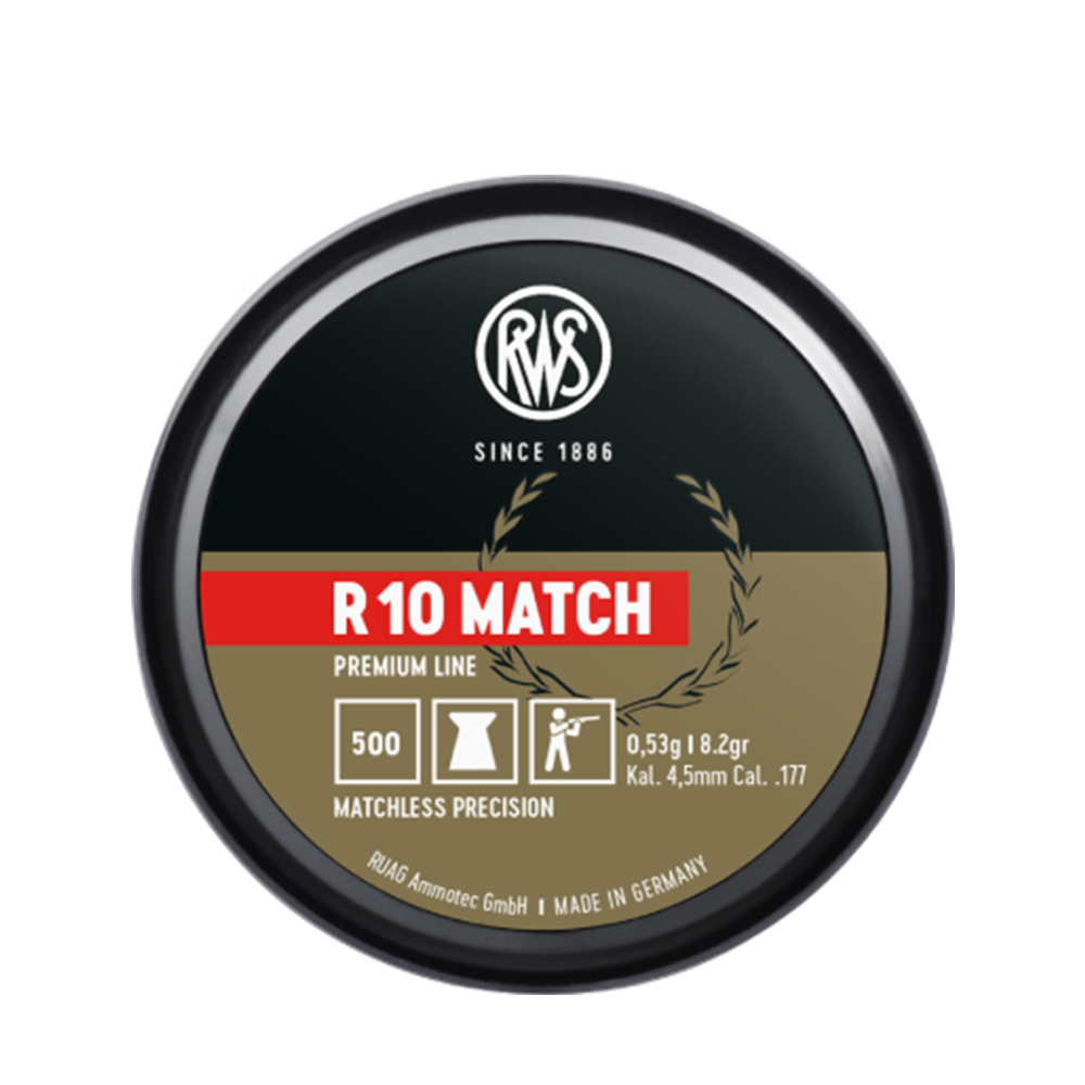 RWS diabolo R10 Match 053g O 450mm a 500