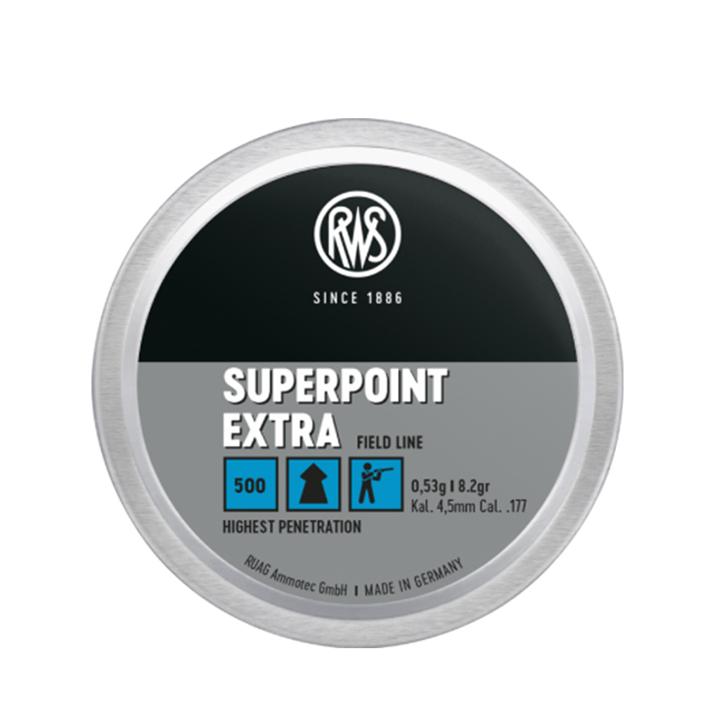 RWS 4.5mm 177 superpoint extra 0.53g tin 500