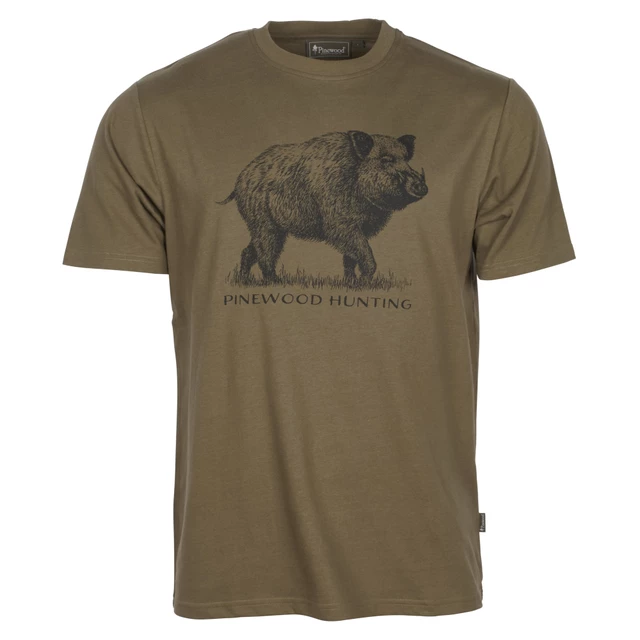 Pinewood Wildboar T Shirt Mens Hunting Olive