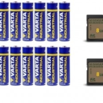 Baterija 12xVarta 1,5 V, 2xSDHC Memory Card 8 GB